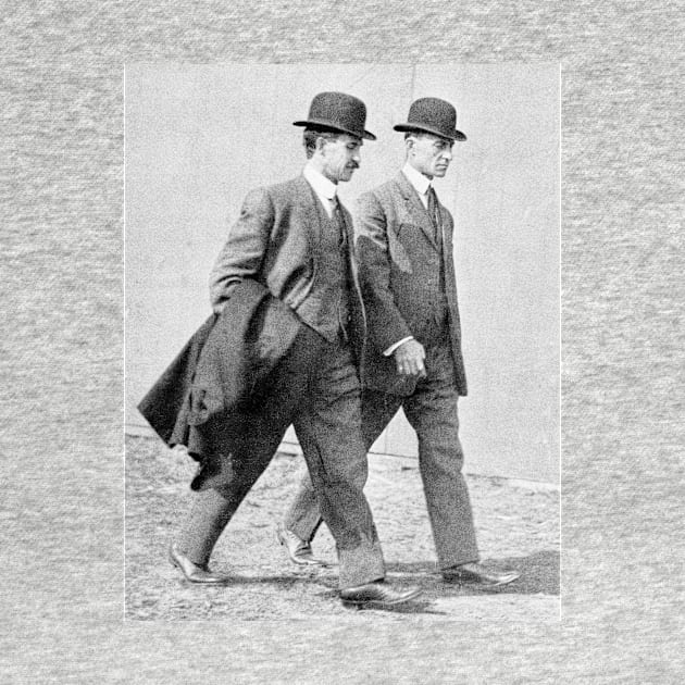 The Wright brothers, US aviation pioneers (H423/0251) by SciencePhoto